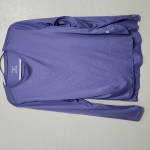 Blue Gradual Long Sleeve Top
